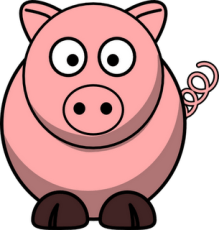 Pig Cartoon Clipart