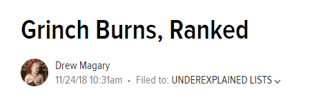 grinch burns